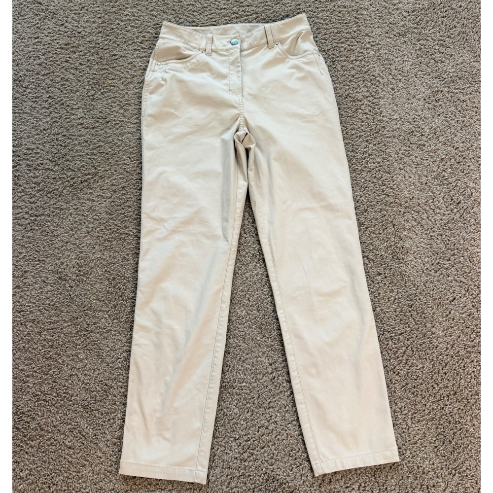 Lululemon City Sleek 5 Pocket 7/8 Pant Beige Tan High Rise Straight Leg Size 6